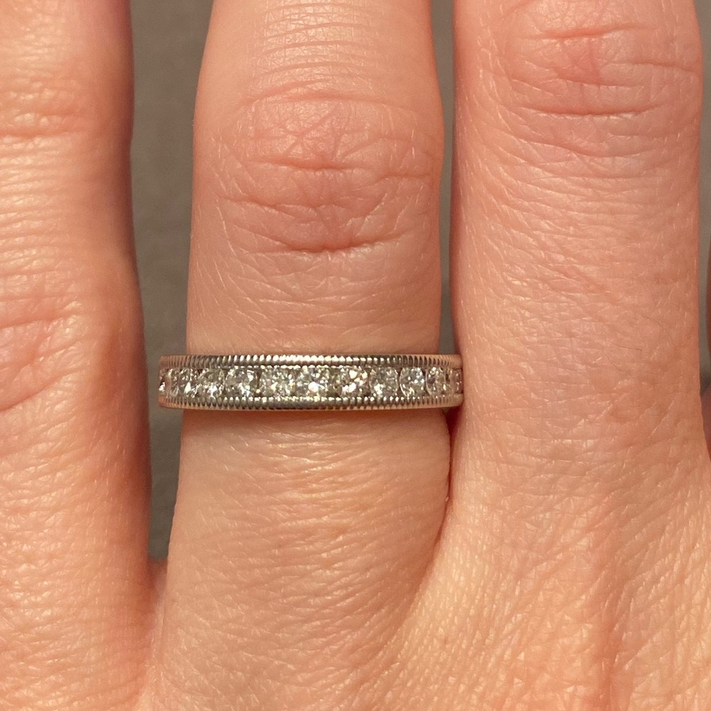 Platinum & diamond band.